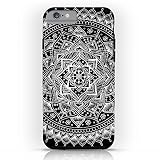 Society6 White Flower Mandala On Black Tough Case iPhone 6s