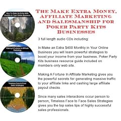 The Make Extra Money, Affiliate Marketing, Salesmanship for Poker Party Kits Businesses