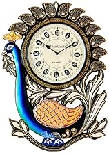 Vintage Clock Peacock Design