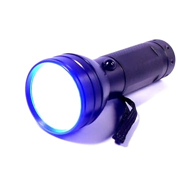 【クリックで詳細表示】強力 ブラックライト LED 紫外線 UV 検査 51灯： ホーム＆キッチン