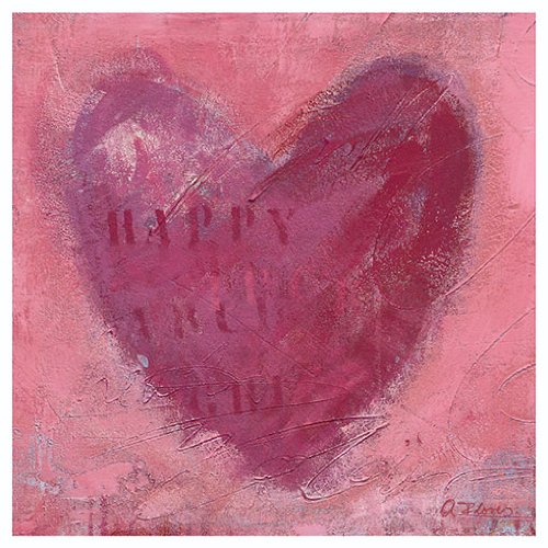 Eurographics ANF1276 Anna Flores, Friends Forever 18 x 18 cm, Hochwertiger Kunstdruck - Herz