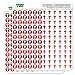 Cross Church Dots Planner Calendar Scrapbooking Crafting Stickers - Red - Clear