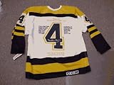 Bobby Orr Hand Signed Stats Jersey