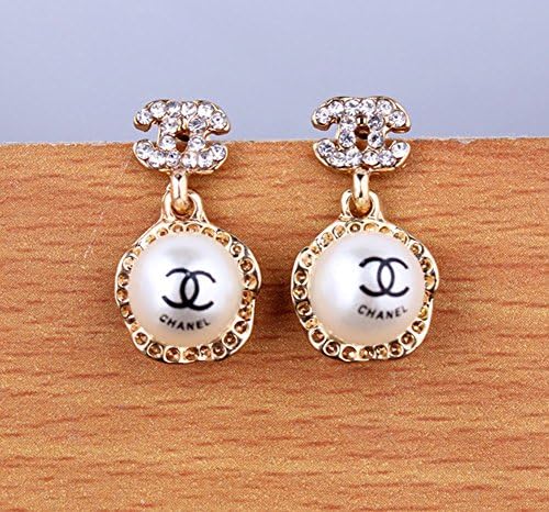 Justcharms Elegant Crystal Letter Party Drop Dangle Earrings