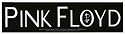 Pink Floyd - White on Black Rectangle Logo - Sticker / Decal