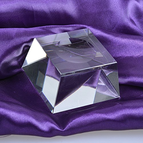 LONGWIN Trapezoid Dimple Blocks Glass Ball Display Stand For 120-150mm Sphere (1pc)