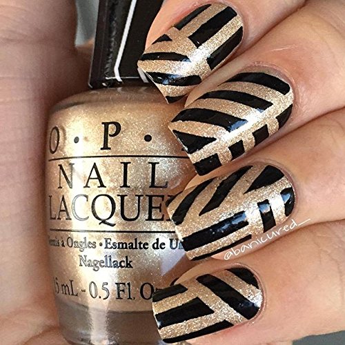 Straight Tape for Nail Art, Striping Tape for Nails, Nail Vinyls - Medium (180 Strips)