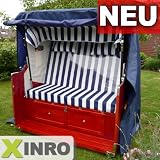 LUXUS XXXL Strandkorbhülle Strandkorbschutzhülle Premium Strandkorb Schutzhülle Bootsplane 165cm B x 165cm H x 100cm T