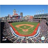 Jacobs Field 2006 Opening Day Double Matted 8 x 10 Photograph Black Anodized Aluminum Frame