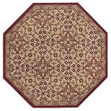 Tarakan Octagon Rug - Brick (4')