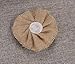 Handmade Burlap Roses Flowers with Lace DIY (Pack of 10)