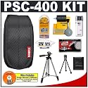 Canon PowerShot PSC-400 Carrying Case + Tripod + Accessory Kit for A480, A1000 IS, A1100 IS, A2000 IS, A2100 IS, E1, SD1100 IS, SD770 IS, SD780 IS, SD790 IS, SD880 IS, SD890 IS, SD940 IS, SD960 IS, SD970 IS, SD980 IS, SD990 IS, SD1200 IS & S90 Digital Cameras