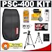 Canon PowerShot PSC-400 Carrying Case + Tripod + Accessory Kit for A470, A570 IS, A580, A590 IS, A720 IS, A1000 IS, A2000 IS, E1, SD1000, SD1100 IS, SD770 IS, SD790 IS, SD850 IS, SD870 IS, SD880 IS, SD890 IS, SD950 IS & SD990 IS Digital Cameras