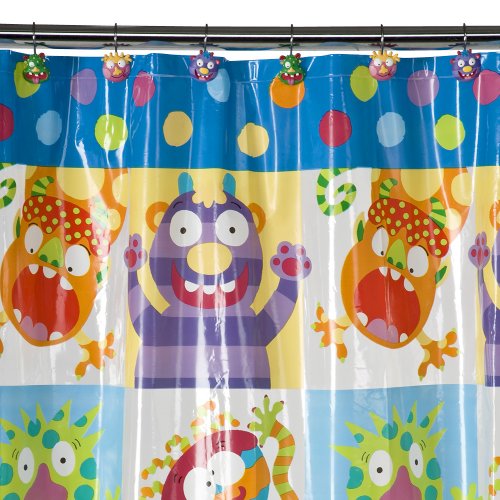 Image of Alex Moody Monsters Shower Curtain