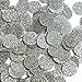Round Sequin 15mm Platinum Gray Metallic Sparkle Glitter Texture Couture Paillettes