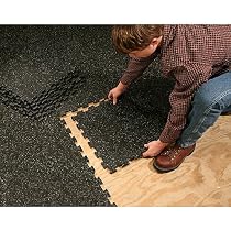 SuperMats HEAVY DUTY Interlock Flooring System - 6 Pack - Covers a 58.5" x 39.0" space!