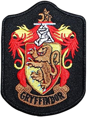 Harry Potter Gryffindor Large Logo Sew Ironed On Badge Embroidery Applique Patch 3" x 4"
