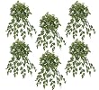 SIX 30" Nepthytis Artificial Hanging Bushes