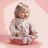Little Katherine with Blonde Hair and Blue Eyes