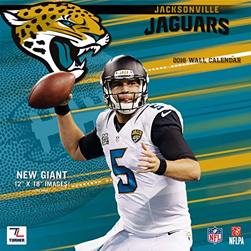 Turner Jacksonville Jaguars 2016 Team Wall Calendar, September 2015 - December 2016, 12 x 12" (8011913)