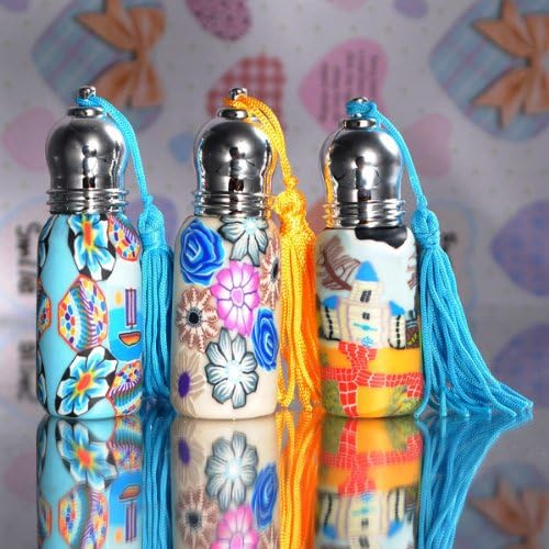 RooWill 6ml Polymer Clay Roller Perfume Bottles Refillable Portable