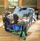 Eagle Fleece Throw Blanket by Winston Brands