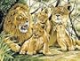 Paint By Numbers Paint Set- Pride of Lions