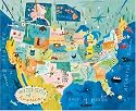 USA Map 22" X 18"