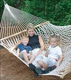 Best Value on a Deluxe Hammock! Deluxe Cotton Rope Hammock by Captain's Line