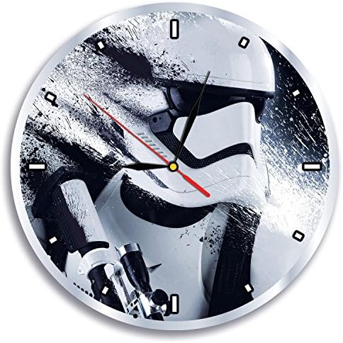 Stormtrooper Art Sticker Wall Clock Modern Design Decal Star Wars Home Decor