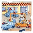Gas Station City Peg Puzzle by Chelona