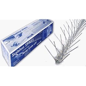 Bird-X #STS-10 10' Stainless Steel Commercial Bird Spike by BIRD-X