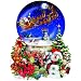 Santa's Snowy Ride Shaped Jigsaw Puzzle by Lori Schory 1000pc