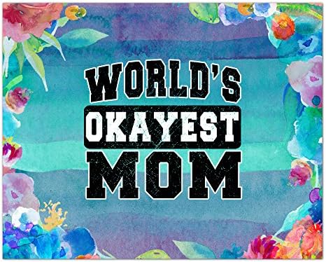 Worlds Okayest Mom Vintage Oblong Tablecloth