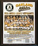 1973 Oakland A's Major League Baseball World Series Championship 11x13 Plaque