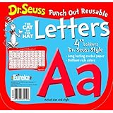 Eureka Dr. Seuss Punch Out Reusable Decorative 4-Inch Letters, Red, Set of 200 (845035)