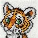 Natura P460 12-Inch by 12-Inch Latch-Hook Kit, Tiger Cub