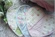 Lovely Heart shape Quilted Cotton Oven Mitt/ Hot Pad