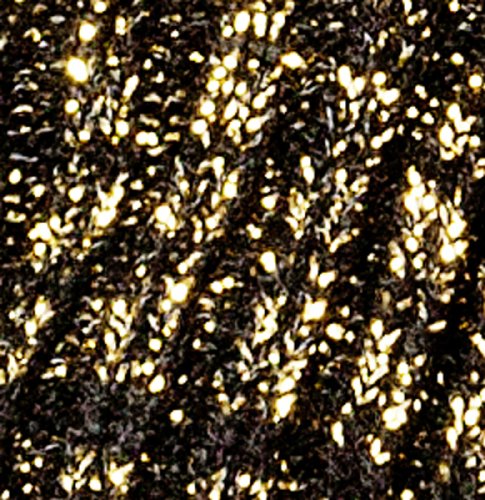 Black & Metallic Gold Medium Sexy Stretchy Off Shoulder Mini Sweater Dress by KD dance New York, Comfortable Stretch Knit, Sophisticated, Unique & Fashion Versatile Made In USA