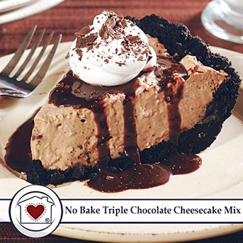 Country Home Creations No Bake Triple Chocolate Cheesecake - Gourmet Mixes Drinks Dips