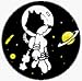 Search : Felix The Cat - Spacesuit (Side Shot) - 1 1/4" Button / Pin