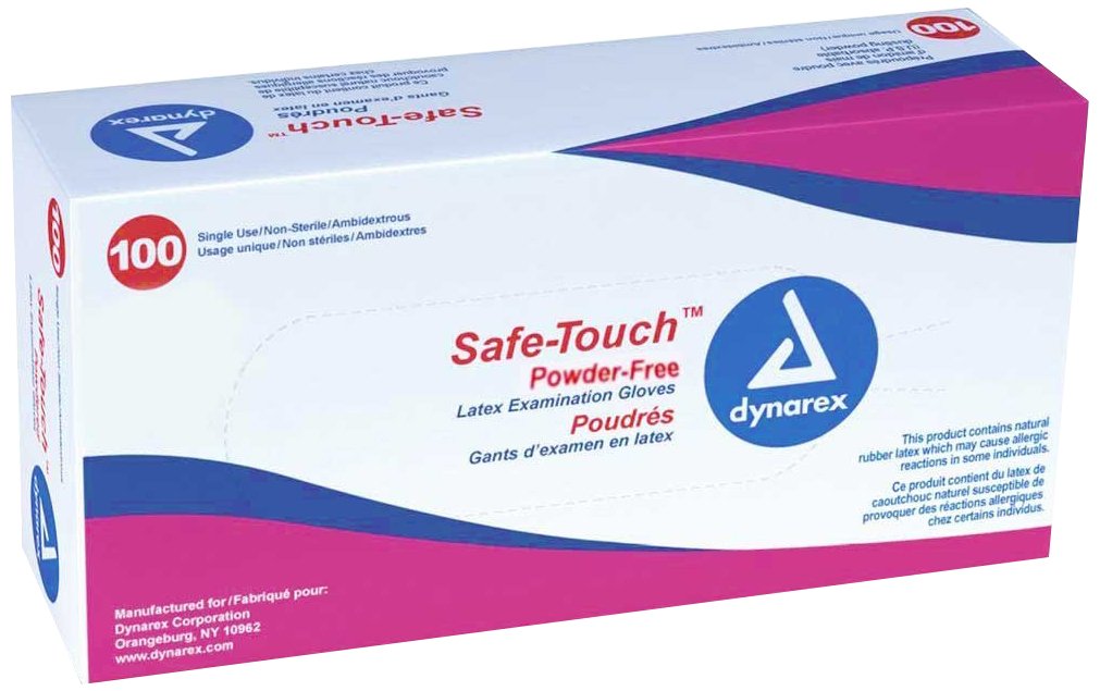 Amazon.com: Safe-Touch Latex Exam Gloves N/S - XLarge - 100/Box ...