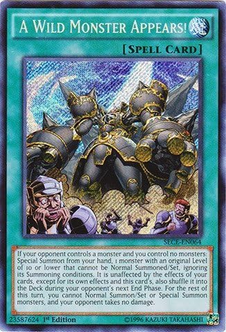 Yu-Gi-Oh! - A Wild Monster Appears! (SECE-EN064) - Secrets of Eternity - 1st Edition - Secret Rare by Yu-Gi-Oh!