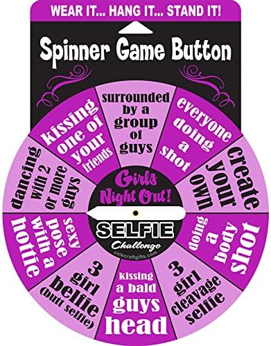 Bachelorette Party Girls Night Out Spinner Button