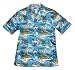 Jumping Whale Dolphin Island Men's Hawaiian Aloha Shirt