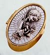 Rosary Case - First Communion - Girl - Oval - IMPORTED FROM ITALY