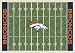 Denver Broncos 3' 10" x 5' 4" NFL Home Field Area Rug