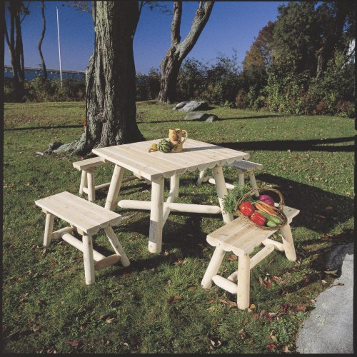 Rustic Cedar Classic Square Patio Set