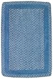 Deep Blue Light Blue by Capel Rugs Basketweave Collection