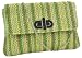 Green Handbag Fashionable, high quality, summer, lock, clutch bag in green, by 'Leko Handbags'. Ideal for the sumer holidays with full zip fastening (56243).